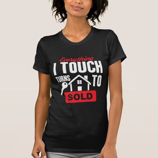 T-shirt Tout je touche des tours à vendre (Devant)
