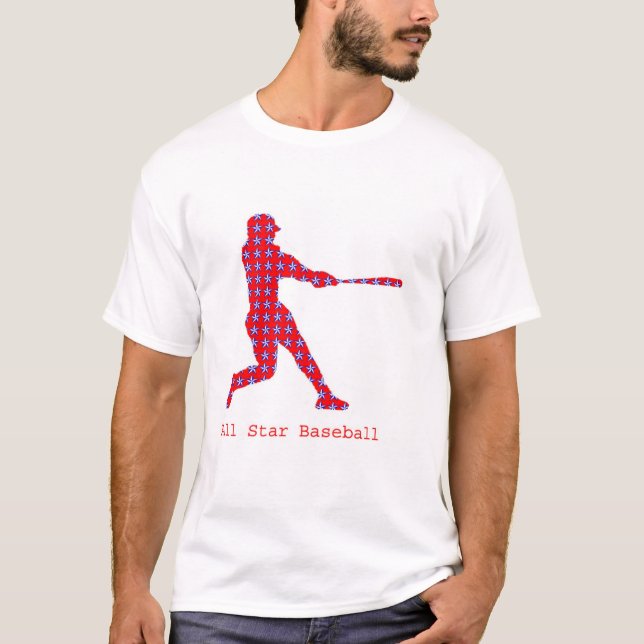 T-shirt tout le base-ball d'étoile (Devant)
