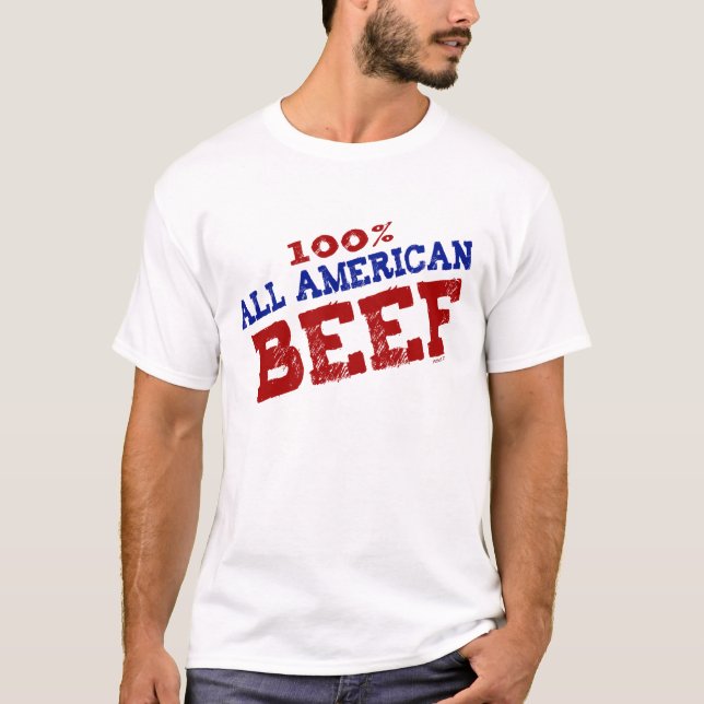 T-shirt Tout le boeuf américain (Devant)