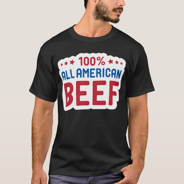T-shirt Tout le boeuf américain (Devant)