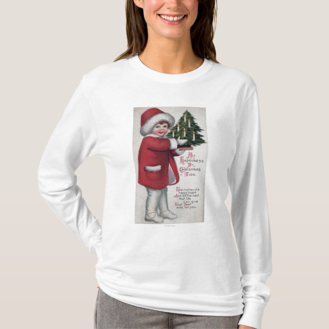 T-shirt Tout le bonheur à la marée de Noël (Devant)