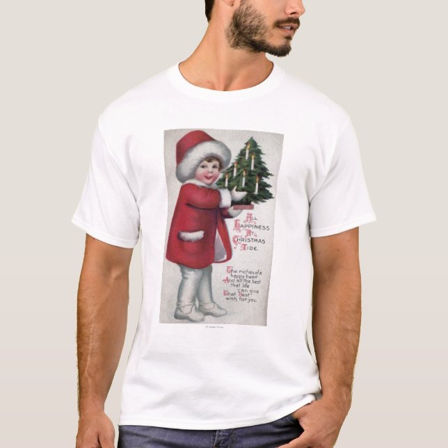 T-shirt Tout le bonheur à la marée de Noël (Devant)