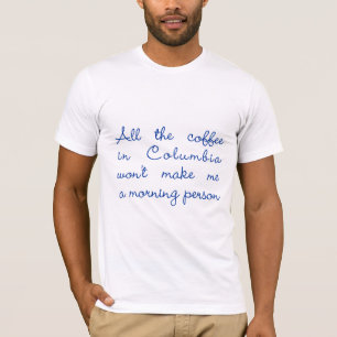 T-shirt Tout le café en Colombie