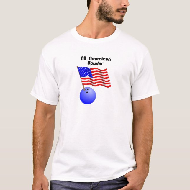 T-shirt Tout le lanceur américain (Devant)
