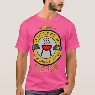 T-shirt Tout Le Lot De Jésus Été Barbecue Chef Eglise Fu