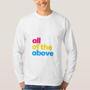 T-shirt Tout le mois de la Pride LGBT Pansexual ci-dessus