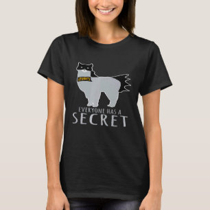 T-shirt Tout le monde a un tee-shirt lama secret