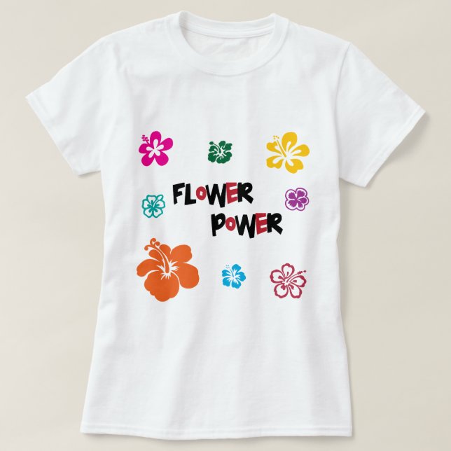 T-shirt Tout le monde aime des fleurs (Design devant)