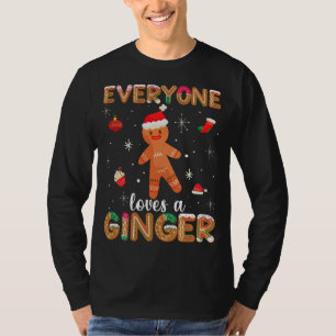 T-shirt Tout Le Monde Aime Ginger Cute Gingerbread Cookie 