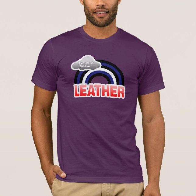 T-SHIRT TOUT LE MONDE AIME LE CUIR (Devant)
