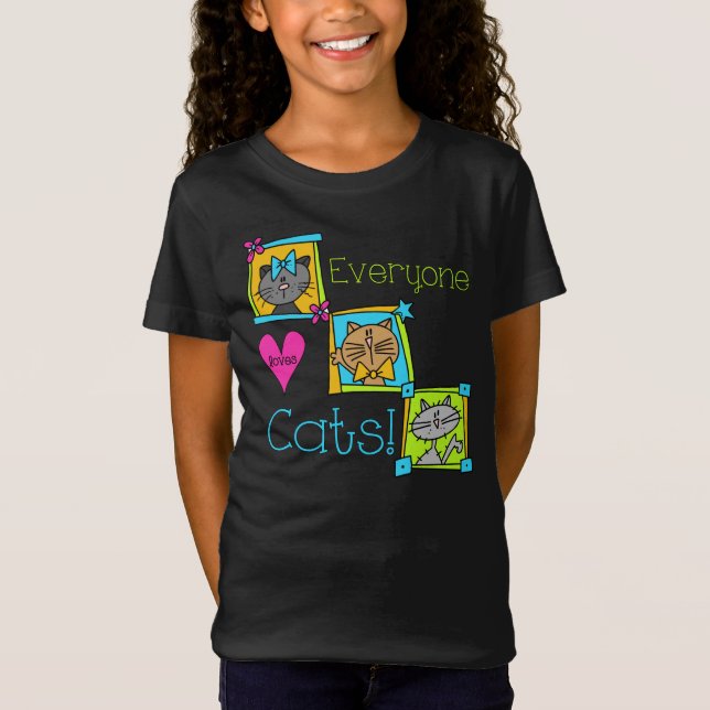 T-Shirt Tout le monde aime les chats (Devant)