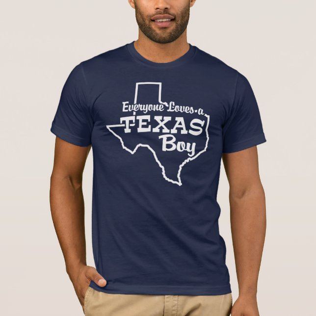 T-shirt Tout le monde aime un garçon Texas (Devant)