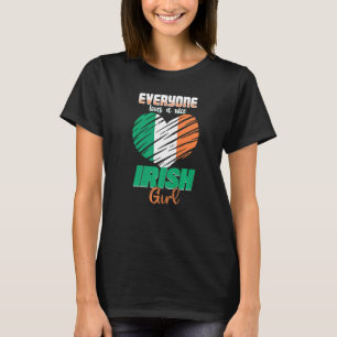 T-shirt Tout Le Monde Aime Une Belle Irlandaise Fille Mign