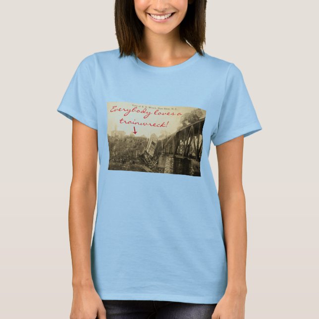 T-shirt Tout le monde aime une épave de train Tee (Devant)