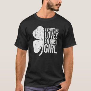 T-shirt Tout le monde aime une fille irlandaise St Patrick