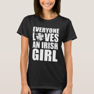 T-shirt Tout le monde aime une irlandaise Fille Saint Patr