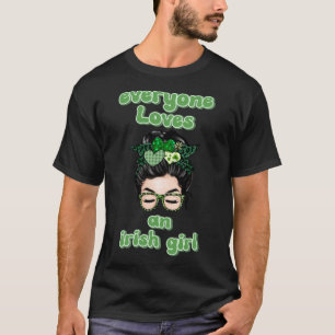 T-shirt Tout le monde aime une Irlandaise Fille Saint Patr