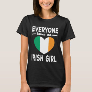 T-shirt Tout Le Monde Aime Une Irlandaise Jour de la Saint