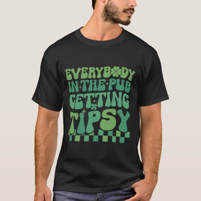 T-shirt Tout le monde au pub devient ivre 2024 St Patrick (Devant)