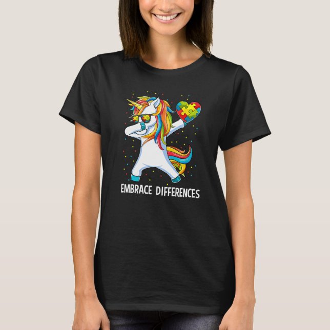 T-shirt Tout le monde Autisme Sensibilisation Accepter les (Devant)