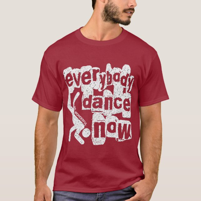 T-shirt Tout le monde danse maintenant Jeff (Devant)