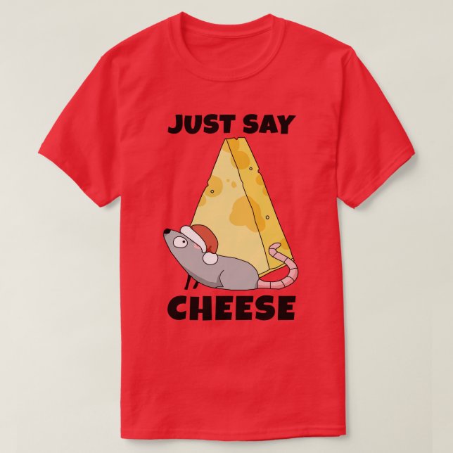 T-shirt Tout le monde dit du fromage (Design devant)