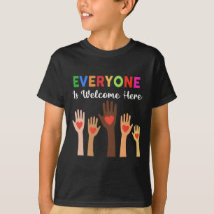 T-shirt Tout le monde est bienvenu ici Enseignant 1