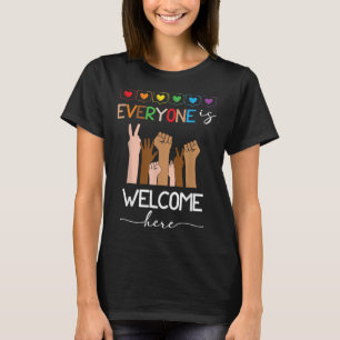 T-shirt Tout Le Monde Est Bienvenue Ici Idaho Enseignant P