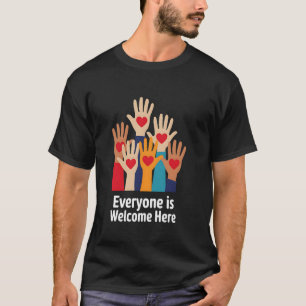 T-shirt Tout Le Monde Est Bienvenue Ici Idaho Enseignant S