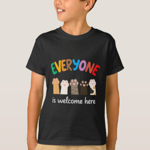 T-shirt Tout Le Monde Est Bienvenue Ici Idaho Enseignant V