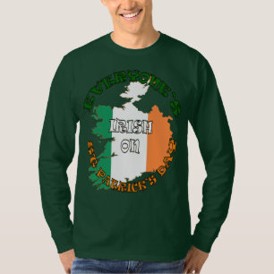 T-shirt Tout le monde est Irlandais le jour de la Saint-Pa