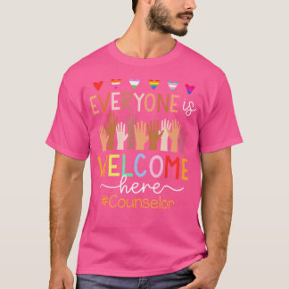T-shirt Tout le monde est le bienvenu ici Conseiller