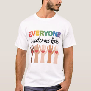 T-shirt Tout le monde est le bienvenu ici enseignant Idaho