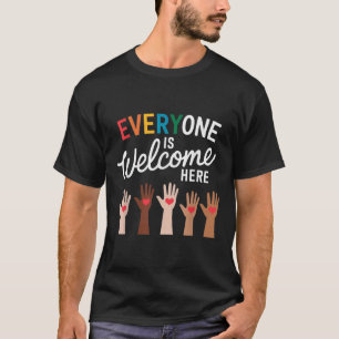 T-shirt Tout Le Monde Est Le Bienvenu Ici Enseignant Idaho
