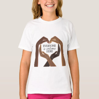 T-shirt Tout le monde est le bienvenu ici - Unité et diver