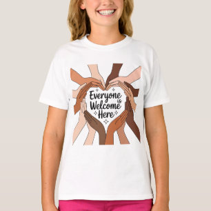 T-shirt Tout le monde est le bienvenu ici - Unité et diver