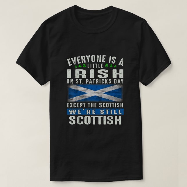 T-shirt Tout Le Monde Est Peu Irlandais En Jour de la Sain (Design devant)