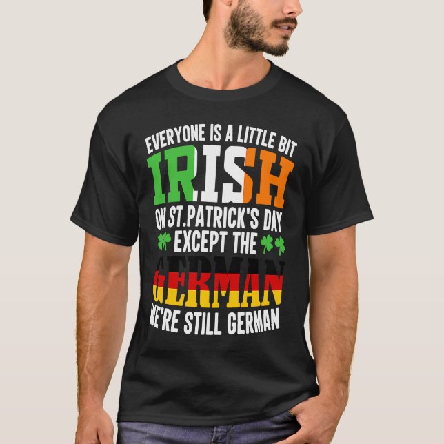 T-shirt Tout le monde est un peu irlandais à Saint Patrick (Devant)