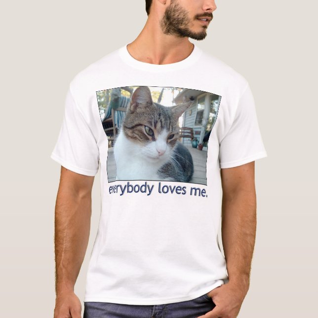 T-shirt tout le monde m'aime (Devant)