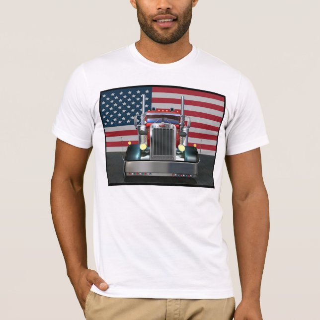 T-shirt Tout le Peterbilt américain (Devant)