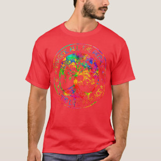 T-shirt Tout Le Peuple Imagine Vivre La Vie En Paix Hippie
