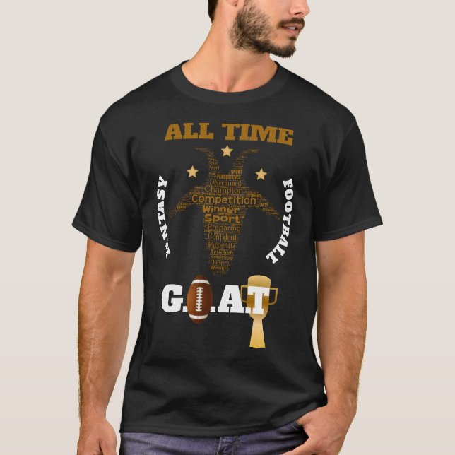 T-shirt TOUT LE TEMPS Imaginaire Football GOAT (Devant)