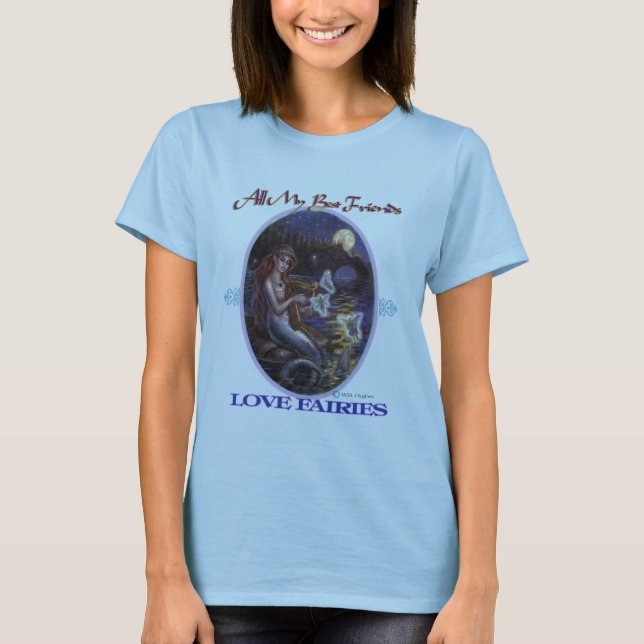 T-shirt Tout mon téléchargement de fées d'amour de (Devant)