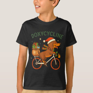 T-shirt Tout-Petit Doxycycline Longue Poil Teckel Noël