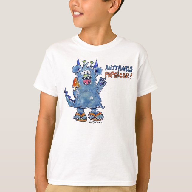 T-shirt Tout Popsicle Funny Monster T Shirt (Devant)