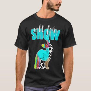 T-shirt Tout Pour Le Spectacle Bétail Lapin Imprimé Vache