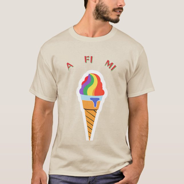 T-shirt Tout pour moi cône de glace   (Devant)