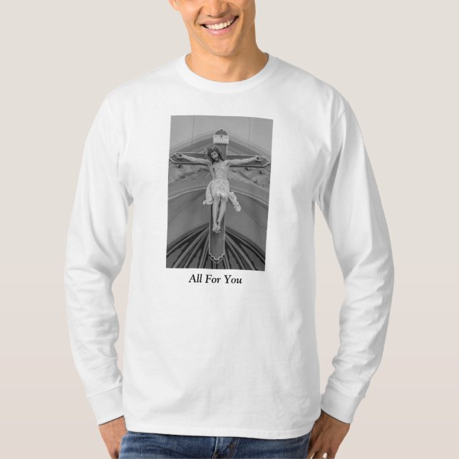 T-shirt Tout pour vous niveaux de gris (Devant)