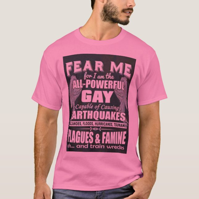 T-shirt Tout-puissant gay (Devant)