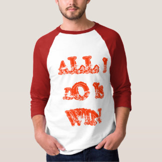 T-shirt Tout que je fais est raglan de victoire